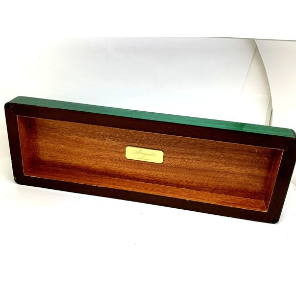 Breguet Watch Box Presentation Green Lacquered Wooden Display Empty Rare - Picture 5 of 15